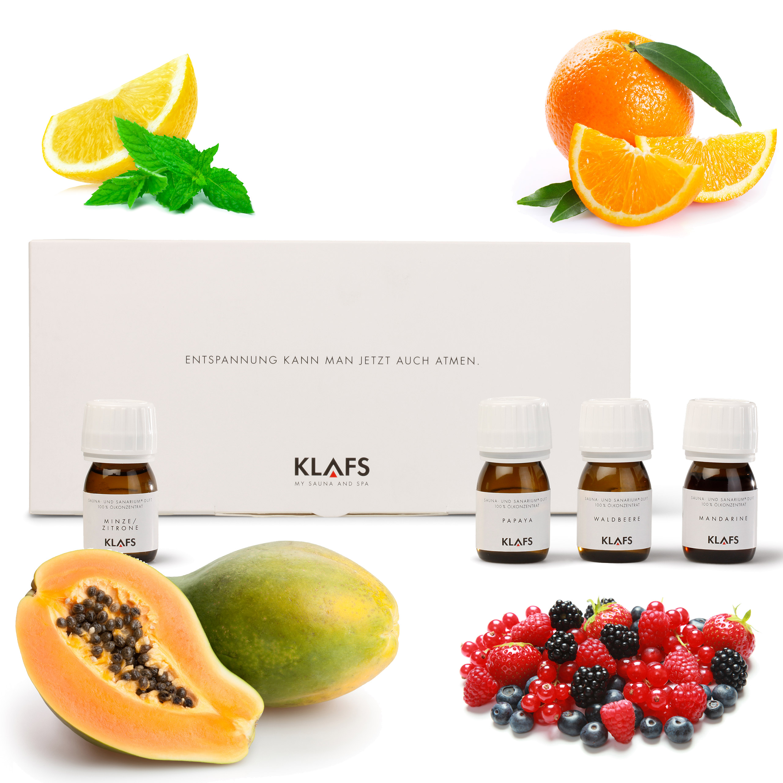 Set fruchtige Sauna- und SANARIUM®-Düfte 4 x 30 ml