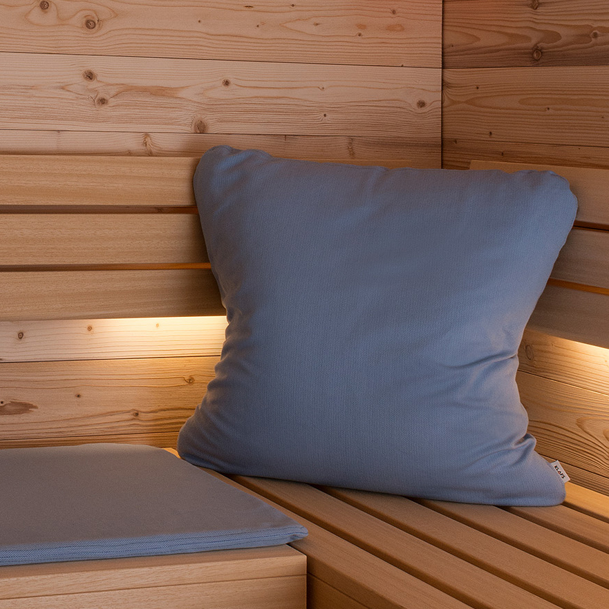 Saunakissen MOLLIS® L Blau