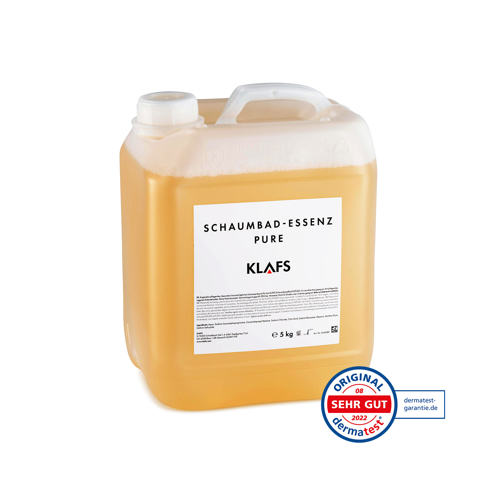 Schaumbad-Essenz PURE 5L | Schaumdampfbad ESPURO®