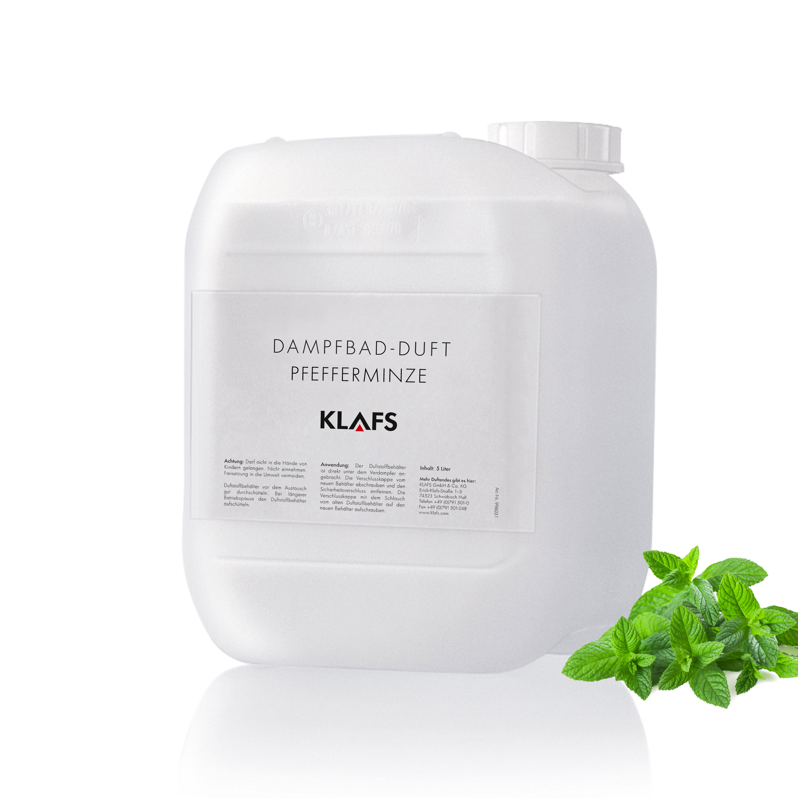 Duftstoff für Dampfbad Pfefferminze 5L