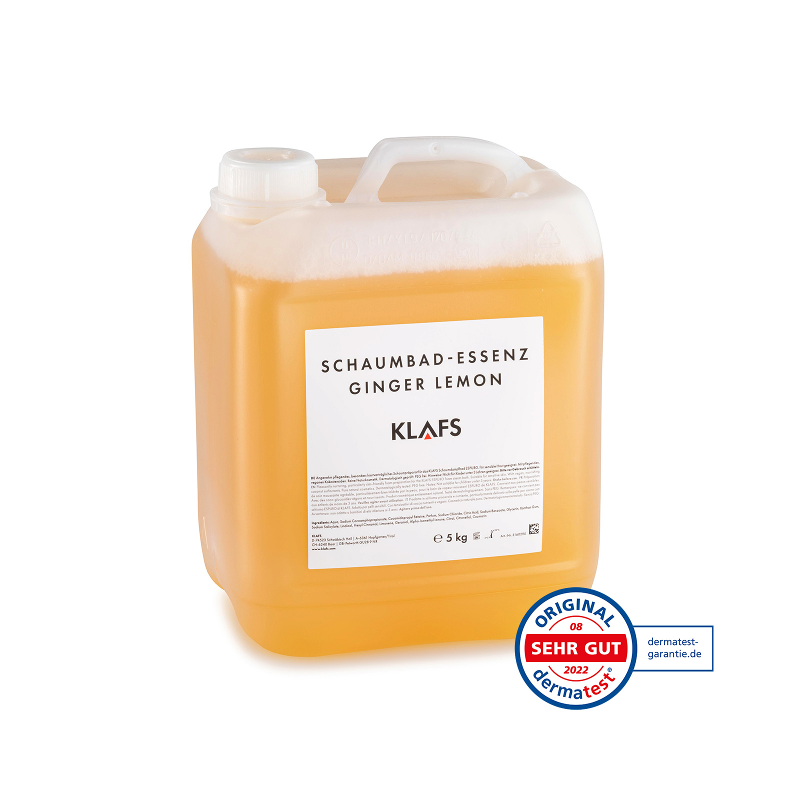 Schaumbad-Essenz GINGER LEMON 5L | Schaumdampfbad ESPURO®