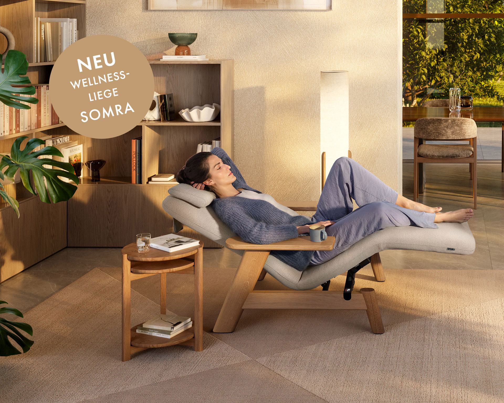 Wellnessliege SOMRA – neuer Ruhepol für tiefe Erholung