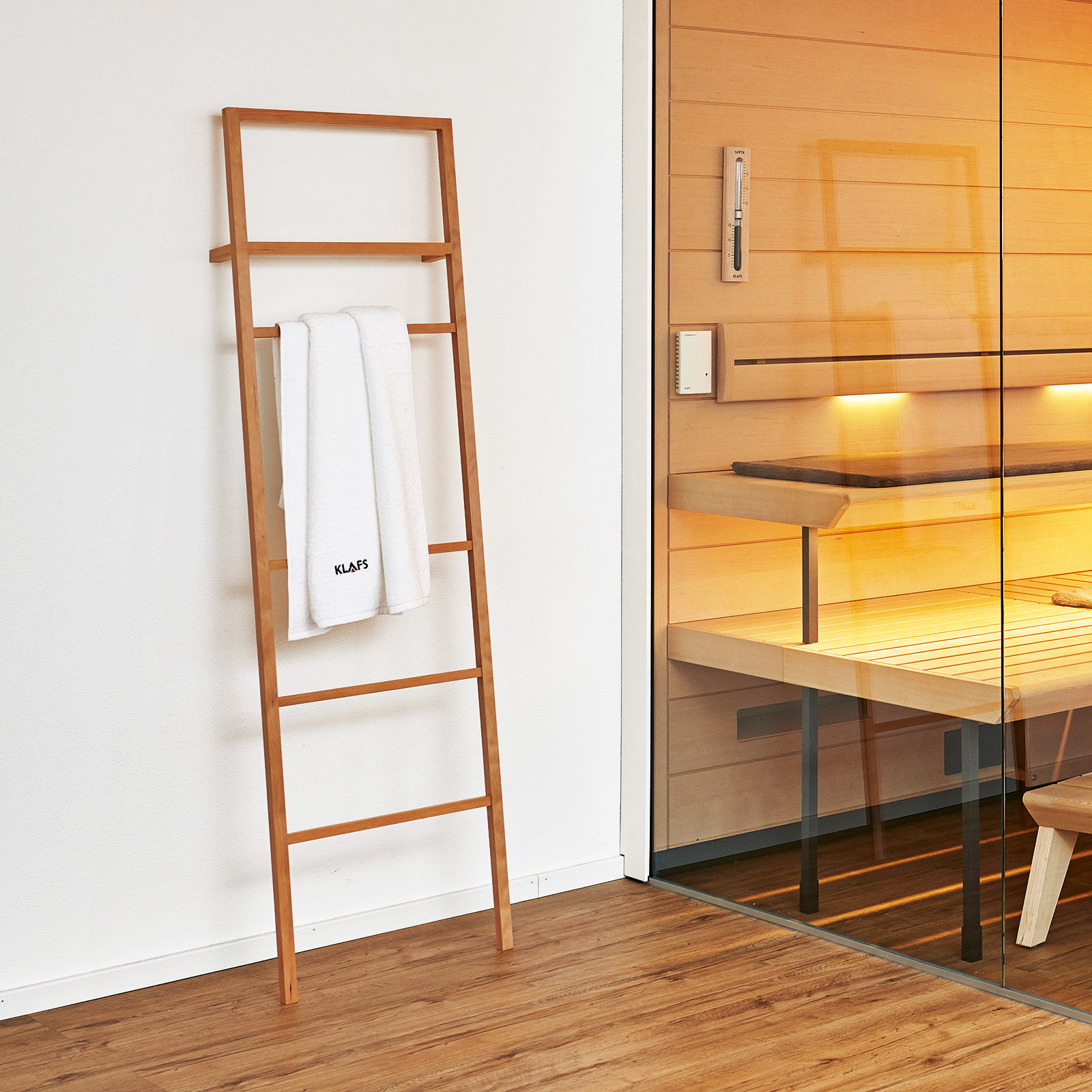 Handtuchleiter Massivholz Hemlock
